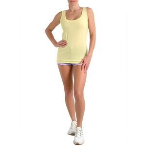 NWT Favorite Daughter Tank Top Size L Limeade Yellow Ribbed Knit Casual